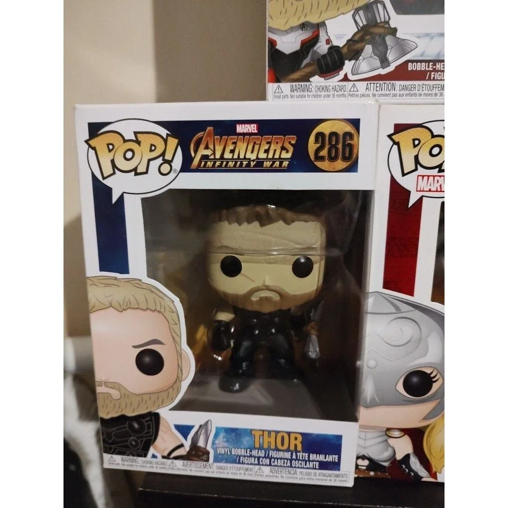 Lot of 5 New :  Funko Pop Marvel # 213 , #452 , #286 , #97 , #1221 Thor Mera